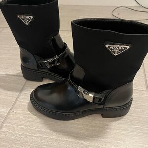 Designer style Black moto Ankle Boots for Women